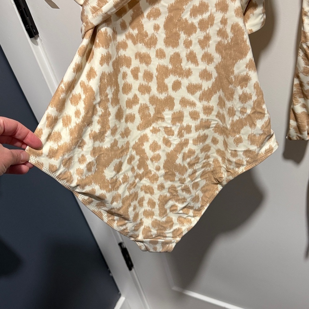 Aerie Animal Print Wrap One Piece Cheetah Leopard Large Tall NWT Sexy - Picture 10 of 10